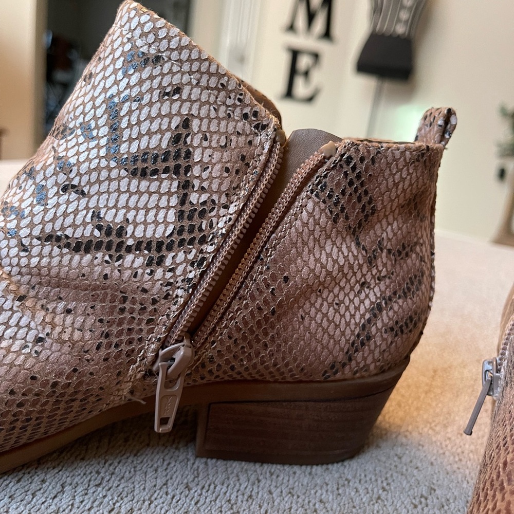 Snakeskin Pattern Booties - image 5